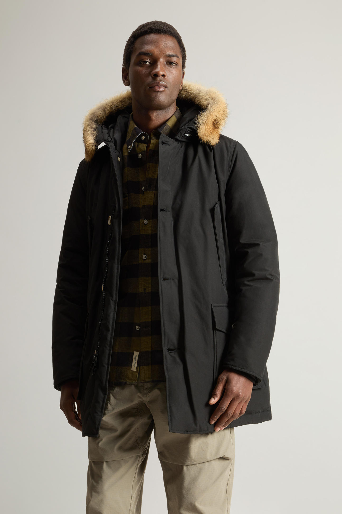 Arctic Parka con pelliccia removibile CFWOOU0482MHUT0001 BLK WOOLRICH Black 