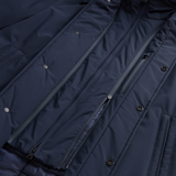 Giaccone con cappuccio CFWOOU0928MRUT3339 3989 WOOLRICH Melton blue 