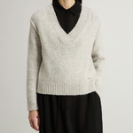 Maglione in misto cotone alpaca e lana CFWWKN2013FRUF5002 103 WOOLRICH Light grey melange 