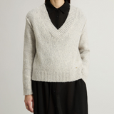 Maglione in misto cotone alpaca e lana CFWWKN2013FRUF5002 103 WOOLRICH Light grey melange 
