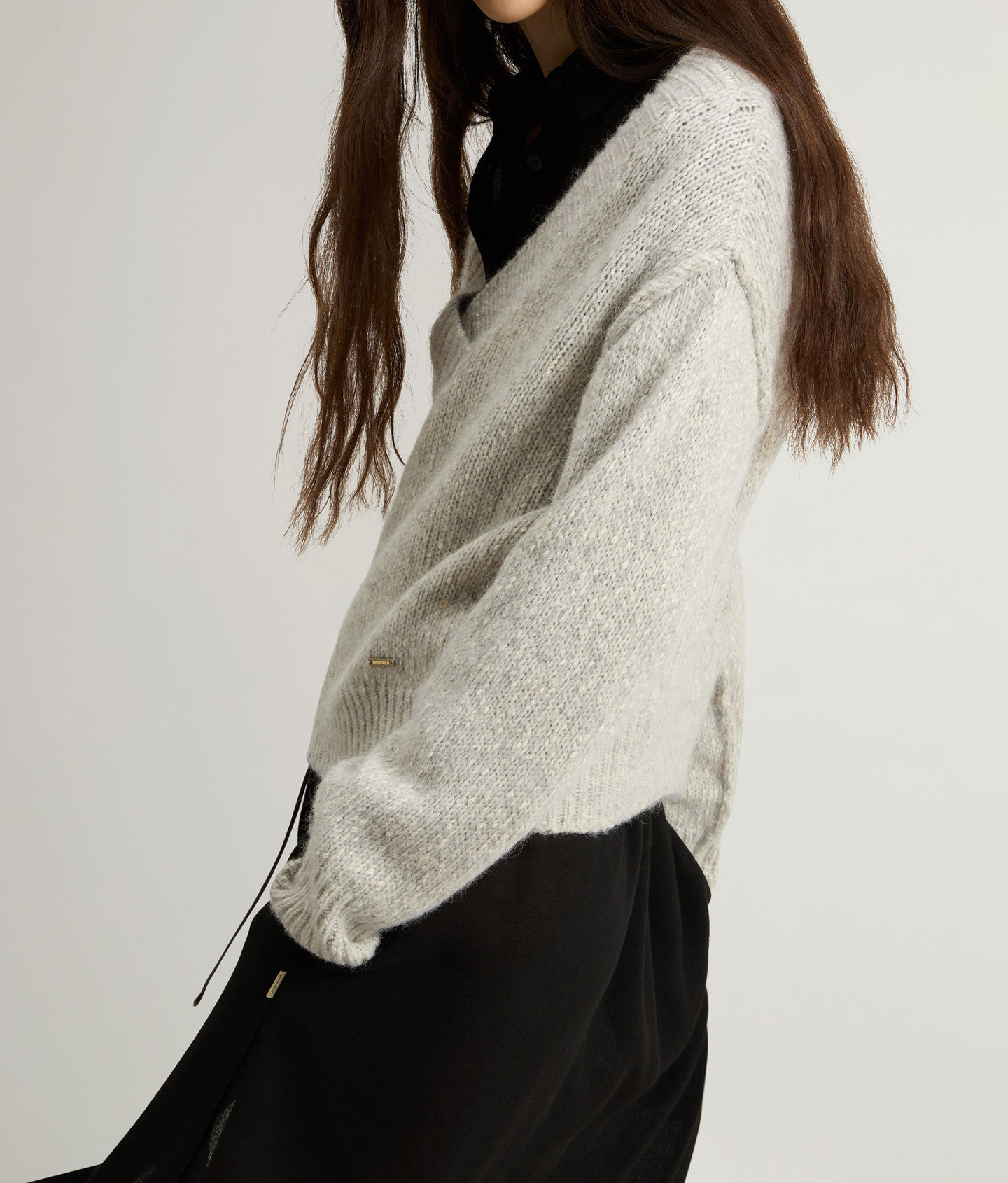 Maglione in misto cotone alpaca e lana CFWWKN2013FRUF5002 103 WOOLRICH Light grey melange 