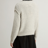 Maglione in misto cotone alpaca e lana CFWWKN2013FRUF5002 103 WOOLRICH Light grey melange 
