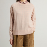 Maglia girocollo in misto lana vergine e cashmere CFWWKN2025FRUF5067 4415 WOOLRICH Silver peony 