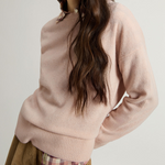 Maglia girocollo in misto lana vergine e cashmere CFWWKN2025FRUF5067 4415 WOOLRICH Silver peony 
