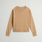 Maglia girocollo in misto lana vergine e cashmere CFWWKN2025FRUF5067 8908 WOOLRICH Corn stalc 