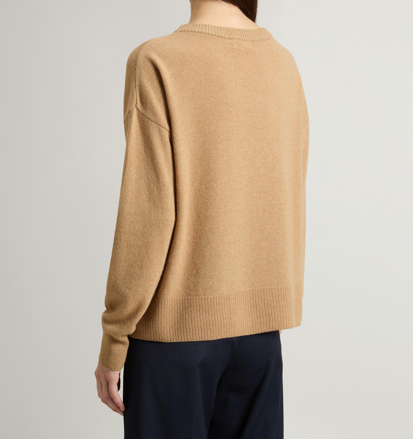 Maglia girocollo in misto lana vergine e cashmere CFWWKN2025FRUF5067 8908 WOOLRICH Corn stalc 