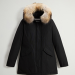 Arctic Parka in Ramar Cloth con pelliccia removibile CFWWOU0538FRUT0001 BLK WOOLRICH Black 
