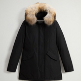 Arctic Parka in Ramar Cloth con pelliccia removibile CFWWOU0538FRUT0001 BLK WOOLRICH Black 