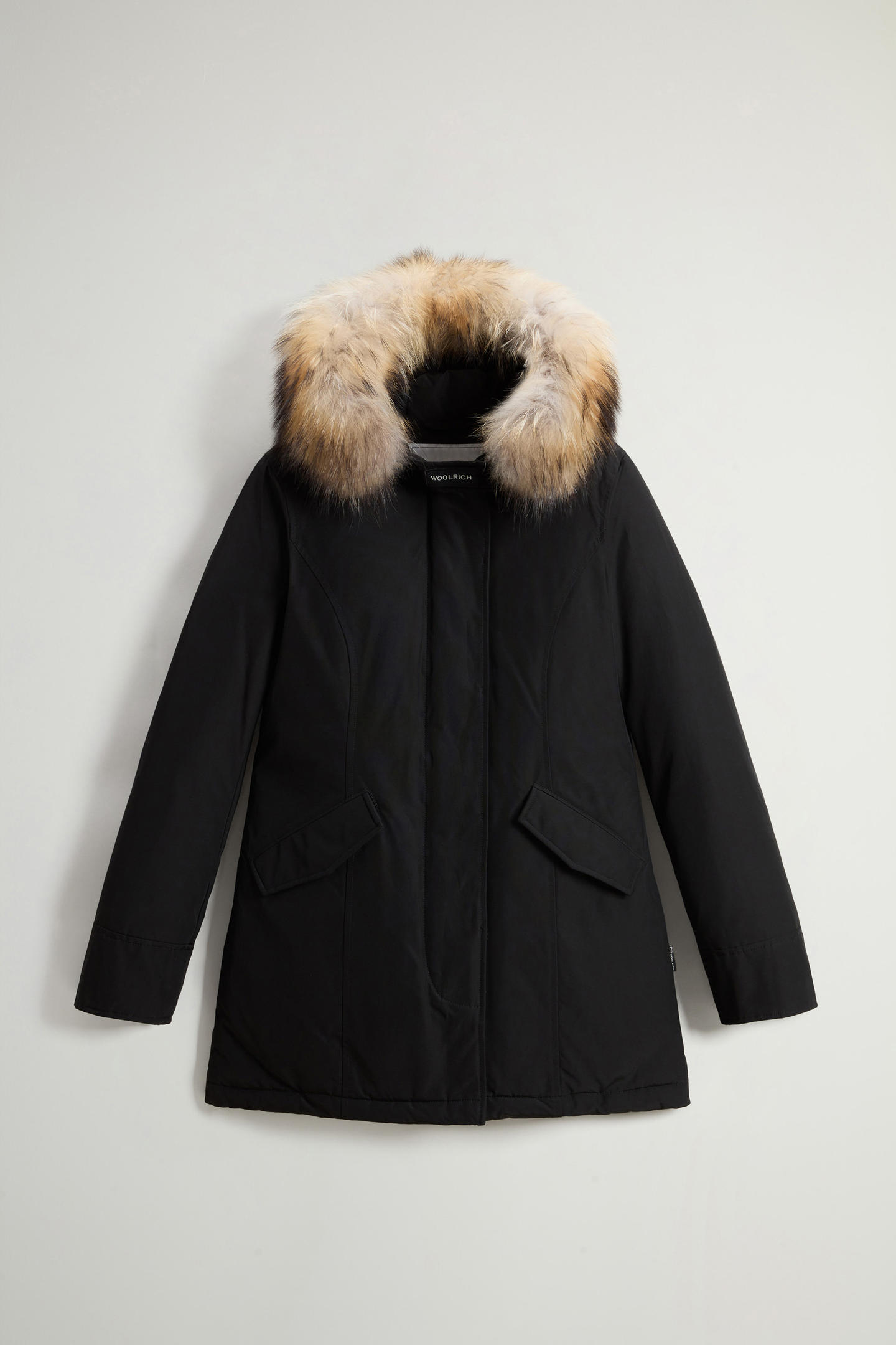 Arctic Parka in Ramar Cloth con pelliccia removibile CFWWOU0538FRUT0001 BLK WOOLRICH Black 