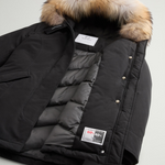 Arctic Parka in Ramar Cloth con pelliccia removibile CFWWOU0538FRUT0001 BLK WOOLRICH Black 