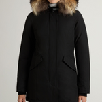Arctic Parka in Ramar Cloth con pelliccia removibile CFWWOU0538FRUT0001 BLK WOOLRICH Black 