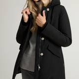 Arctic Parka in Ramar Cloth con pelliccia removibile CFWWOU0538FRUT0001 BLK WOOLRICH Black 