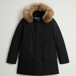 Parka con quattro tasche e pelliccia removibile CFWWOU0540FRUT0001 BLK WOOLRICH Black 