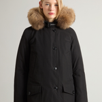 Parka con quattro tasche e pelliccia removibile CFWWOU0540FRUT0001 BLK WOOLRICH Black 