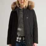 Parka con quattro tasche e pelliccia removibile CFWWOU0540FRUT0001 BLK WOOLRICH Black 