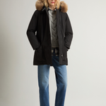 Parka con quattro tasche e pelliccia removibile CFWWOU0540FRUT0001 BLK WOOLRICH Black 