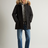 Parka con quattro tasche e pelliccia removibile CFWWOU0540FRUT0001 BLK WOOLRICH Black 