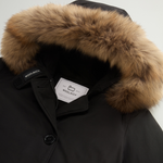 Parka con quattro tasche e pelliccia removibile CFWWOU0540FRUT0001 BLK WOOLRICH Black 