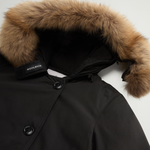 Parka con quattro tasche e pelliccia removibile CFWWOU0540FRUT0001 BLK WOOLRICH Black 