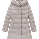 Piumino lungo con cappuccio CFWWOU0685FRUT3128 8743 WOOLRICH Milky cream 