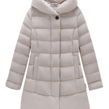 Piumino lungo con cappuccio CFWWOU0685FRUT3128 8743 WOOLRICH Milky cream 