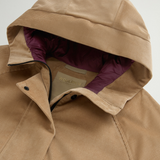 Giacca in velluto a coste a tre strati con cappuccio CFWWOU2022FRUT5010 8908 WOOLRICH Cornstalk 