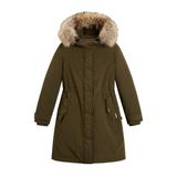 Parka con pelliccia CFWWOU2044FRUT5092 614 WOOLRICH Dark green 