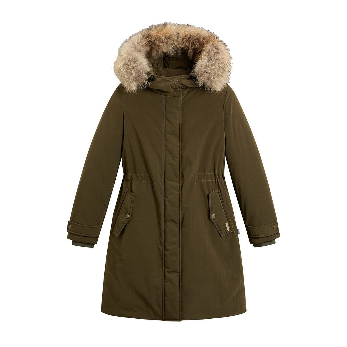 Parka con pelliccia CFWWOU2044FRUT5092 614 WOOLRICH Dark green 