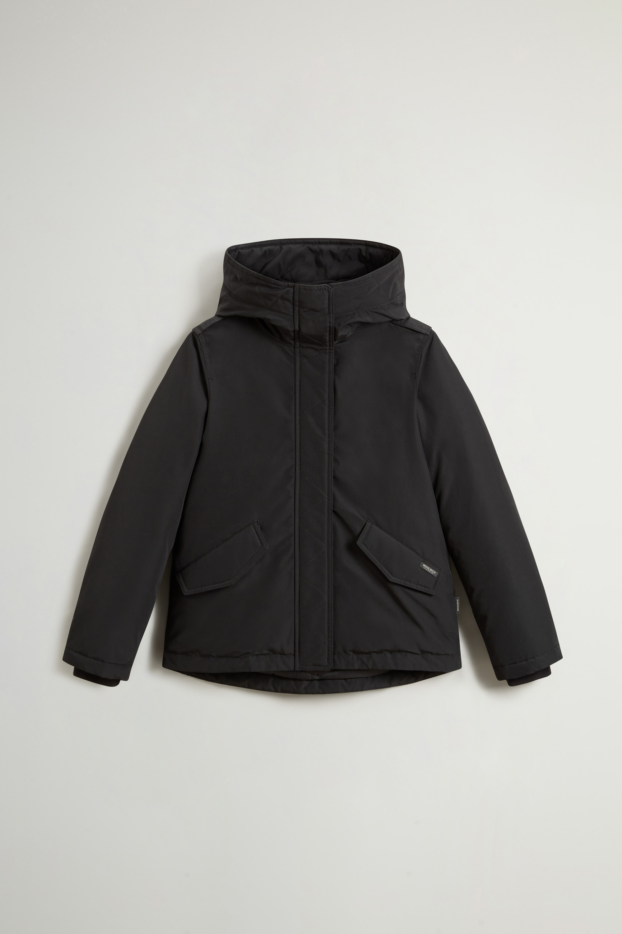 Giacca imbottita in con cappuccio CFWWOU2075FRUT0001 BLK WOOLRICH Black 