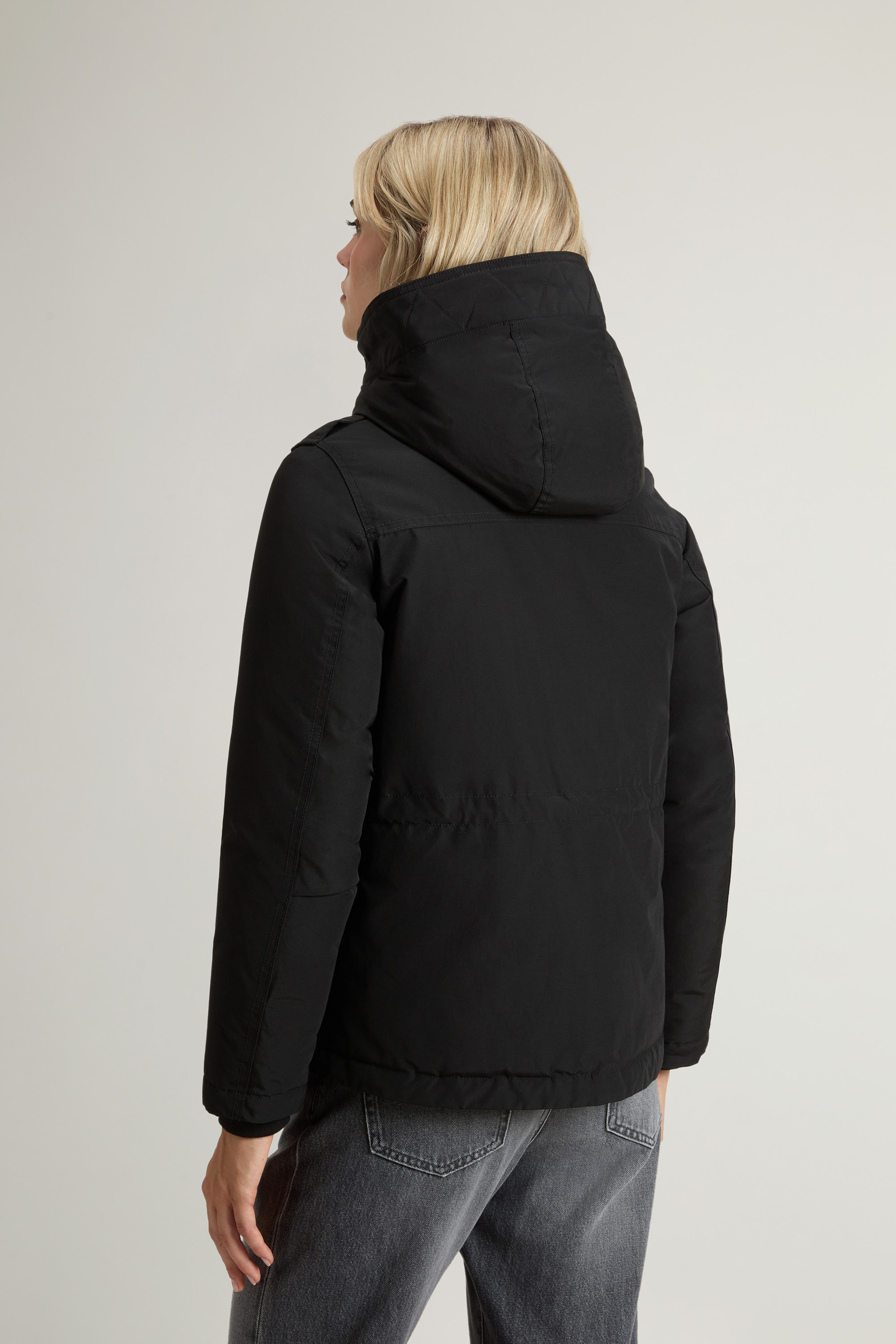 Giacca imbottita in con cappuccio CFWWOU2075FRUT0001 BLK WOOLRICH Black 