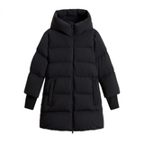 Piumino lungo in tessuto tecnico CFWWOU2090FRUT3107 100 WOOLRICH Black 