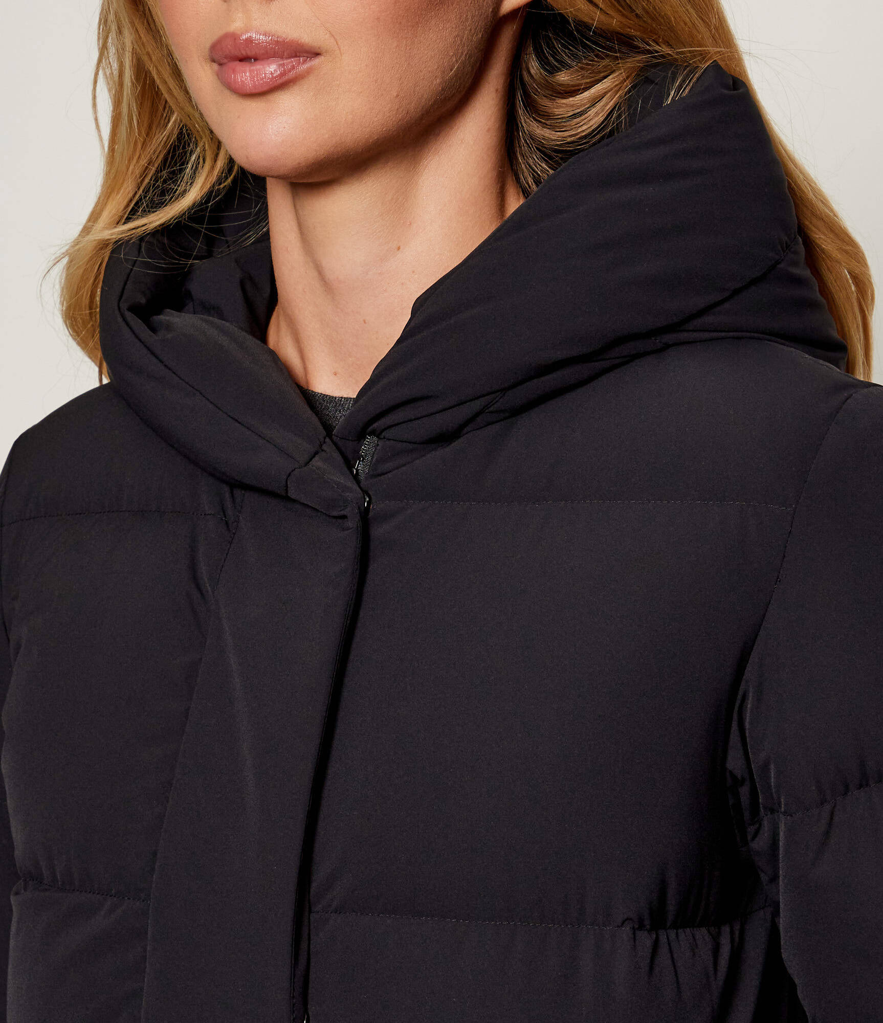 Piumino lungo in tessuto tecnico CFWWOU2090FRUT3107 100 WOOLRICH Black 