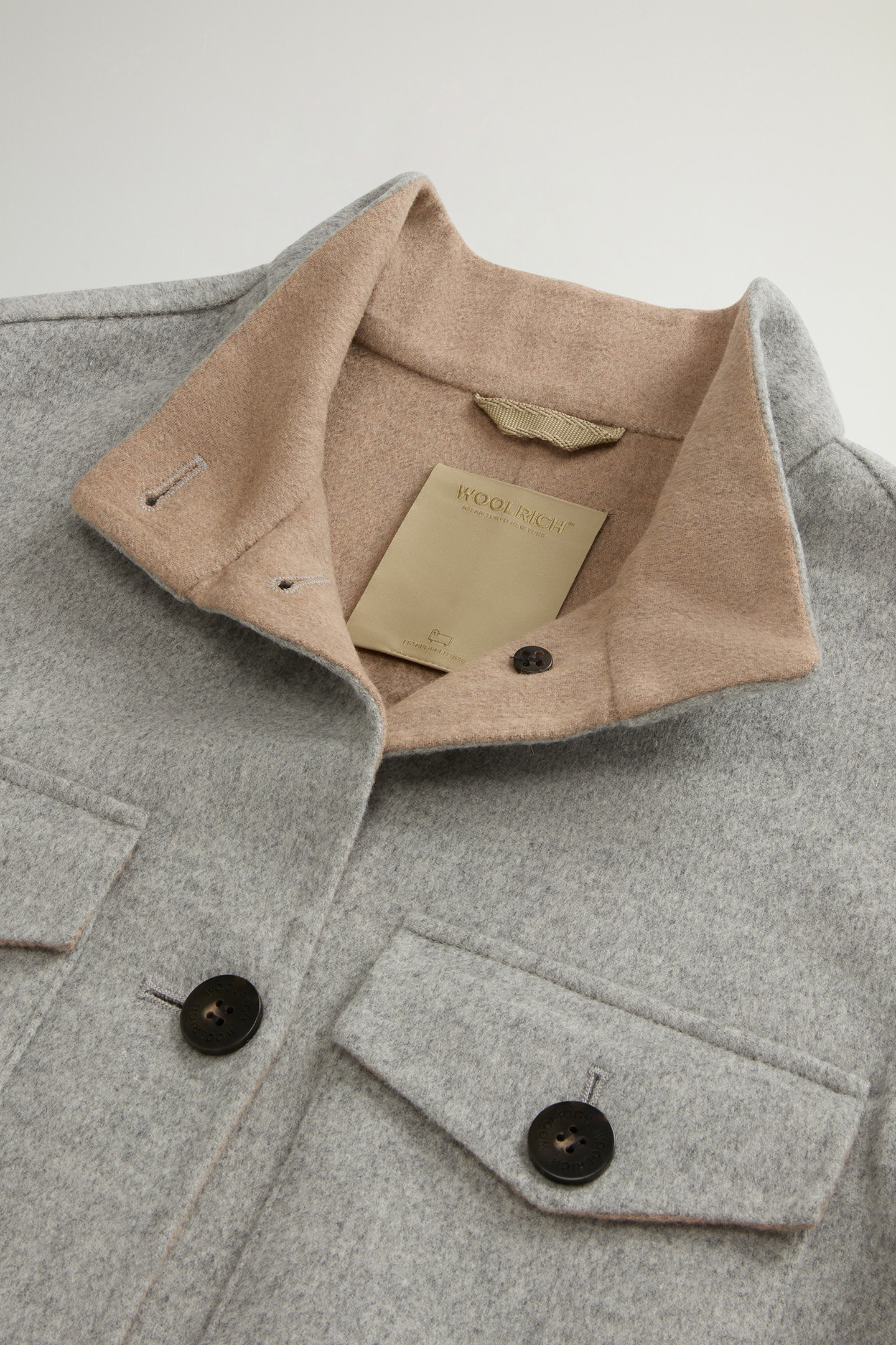 Giacca in misto lana CFWWOU2102FRUT5012 103 WOOLRICH Light gray melange 