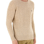 Maglia girocollo con ricamo B2P000 5W106 14057 BALLANTYNE Natural 