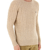 Maglia girocollo con ricamo B2P000 5W106 14057 BALLANTYNE Natural 