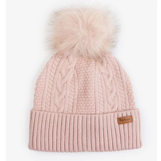 Cappello in lana con pon pon LHA0454 LHA PI11 BARBOUR Rose pink 