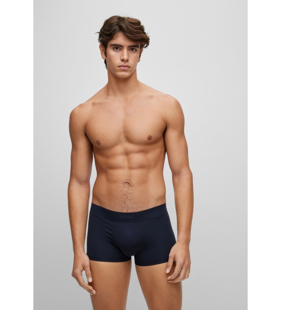 Boxer in microfibra 50475402 10243547 01 405 BOSS Dark blue 