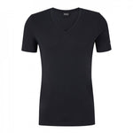 T-Shirt scollo a V 50475415 10243551 01 001 BOSS Black 