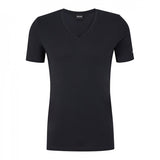 T-Shirt scollo a V 50475415 10243551 01 001 BOSS Black 