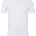 T-Shirt scollo a V 50475415 10243551 01 100 BOSS White 