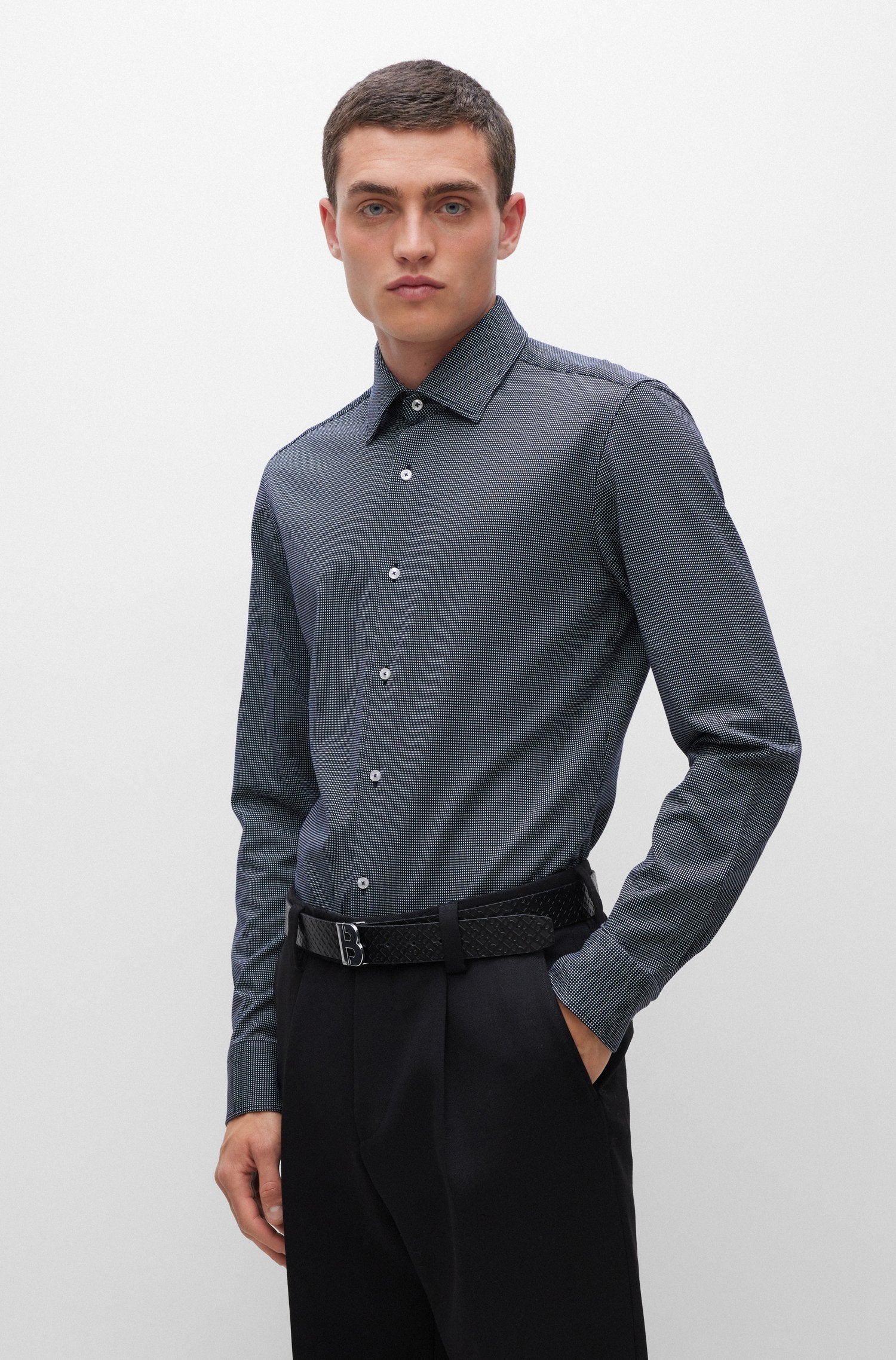 Camicia P-Hank-Kent-C1 50478713 10244810 410 BOSS Navy 