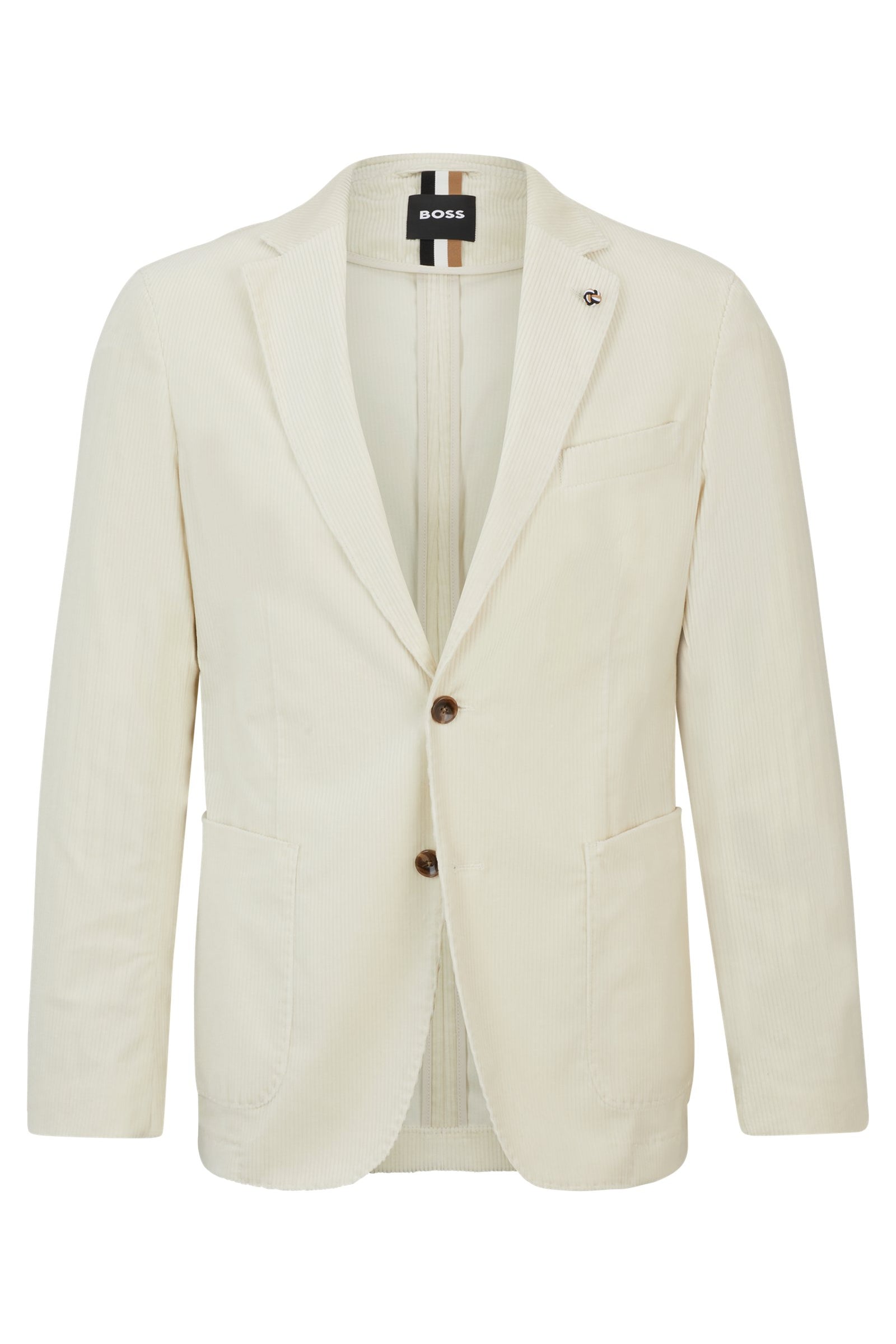 Giacca C-Hanry-233 slim fit in velluto 50502531 10243907 01 131 BOSS Open white 