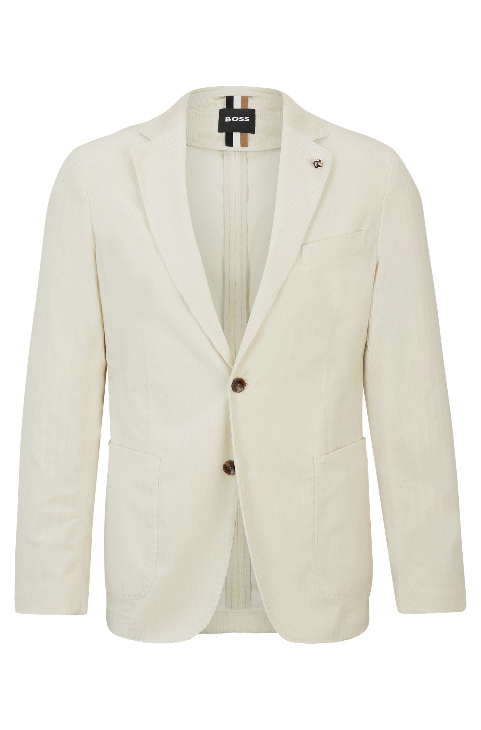 Giacca C-Hanry-233 slim fit in velluto 50502531 10243907 01 131 BOSS Open white 