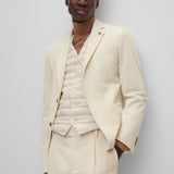 Giacca C-Hanry-233 slim fit in velluto 50502531 10243907 01 131 BOSS Open white 