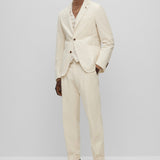 Giacca C-Hanry-233 slim fit in velluto 50502531 10243907 01 131 BOSS Open white 