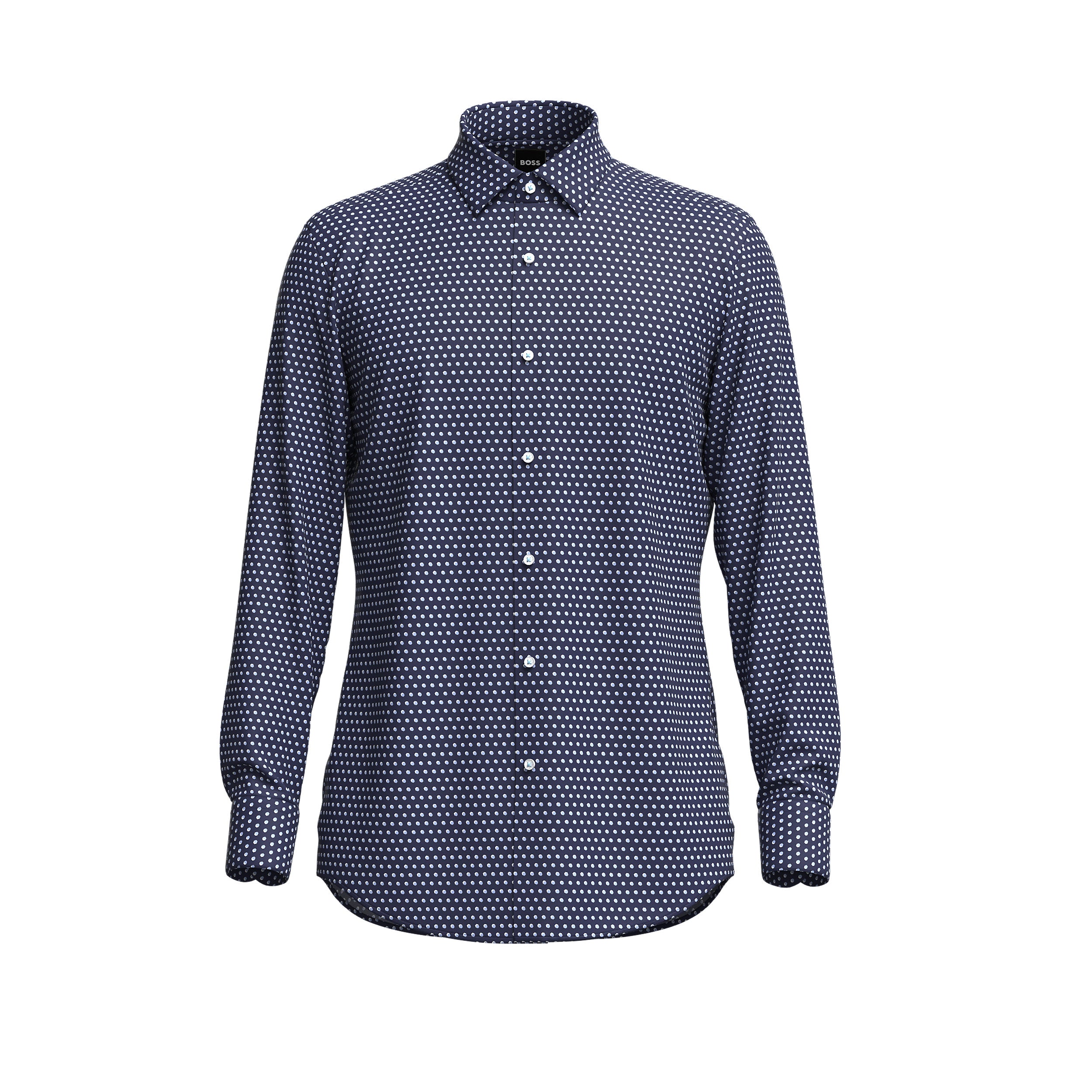 Camicia H-Hank-s-kent-c1-232 50502608 10253022 01 410 BOSS Navy 