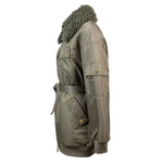 Piumino oversize con cintura PI57D36E2 BI7 ELISABETTA FRANCHI Army 