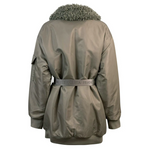 Piumino oversize con cintura PI57D36E2 BI7 ELISABETTA FRANCHI Army 