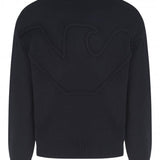 Maglia girocollo con aquila ricamata 6R1MXP 1MMAZ F558 EMPORIO ARMANI Dark grey 