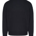 Maglia girocollo con aquila ricamata 6R1MXP 1MMAZ F558 EMPORIO ARMANI Dark grey 